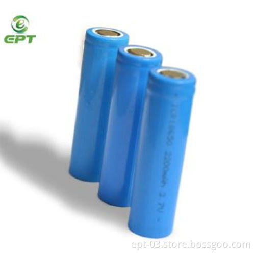 cylindrical 18650 2600 mAh li-ion battery